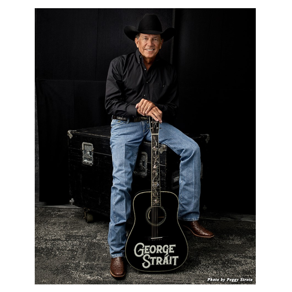 George Strait 8x10- Black Shirt