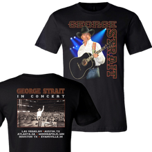 Load image into Gallery viewer, George Strait Black Close Up Photo Tee
