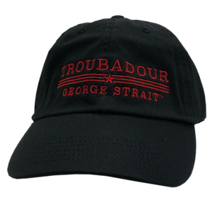 George Strait Troubadour Black Ballcap
