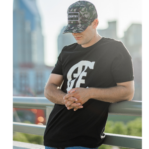 Hashtag Country Unisex Logo Black Tee