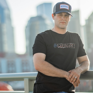 Hashtag Country Unisex American Pride Black Tee