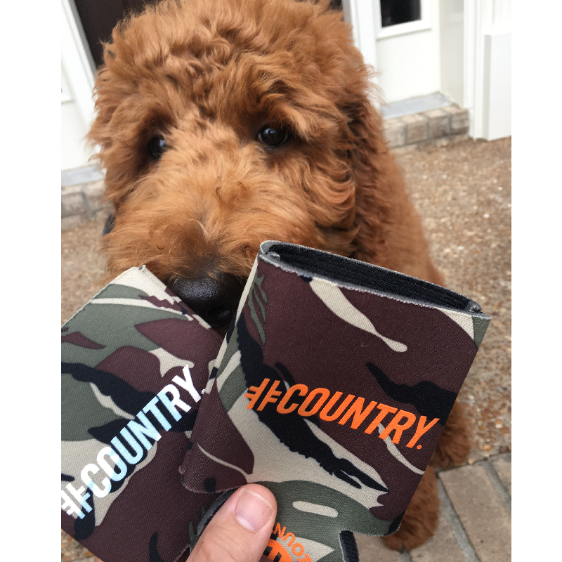 Hashtag Country Camo Can Koozie