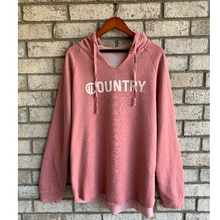 Load image into Gallery viewer, Hashtag Country Ladies Surf Country Dusty Rose Hoodie
