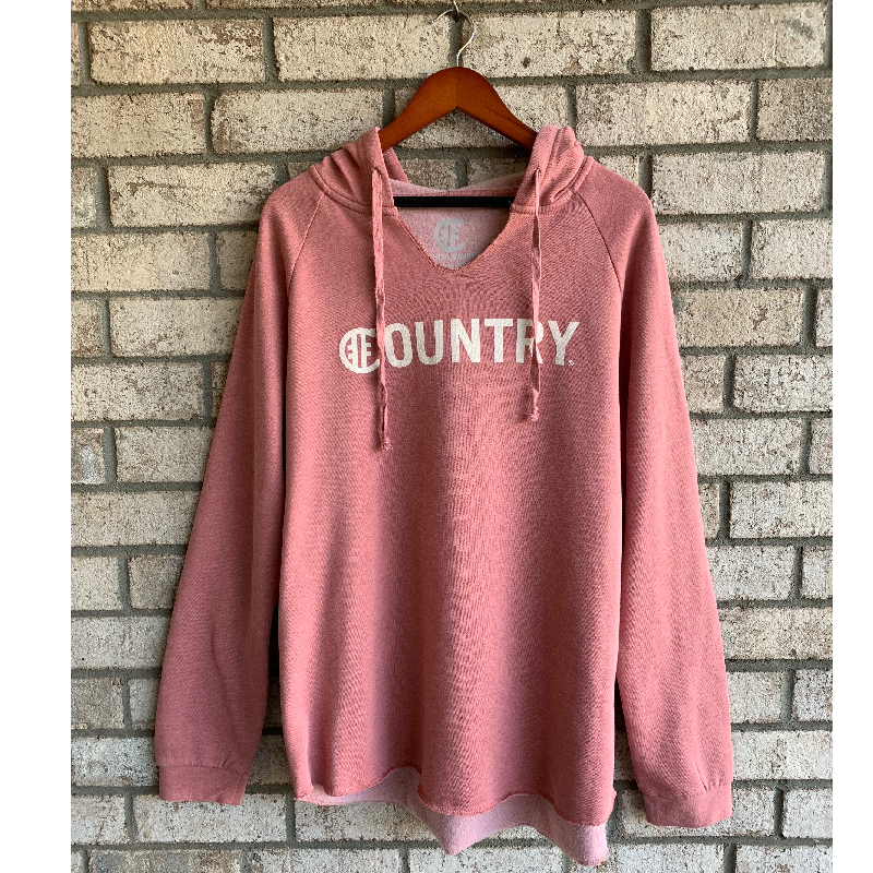 Hashtag Country Ladies Surf Country Dusty Rose Hoodie