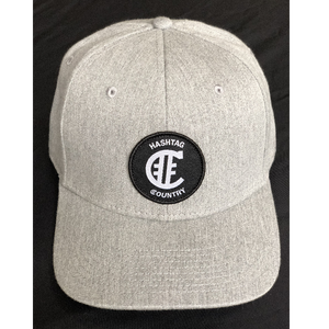 Hashtag Country Woven Circle Patch Logo Grey Snapback