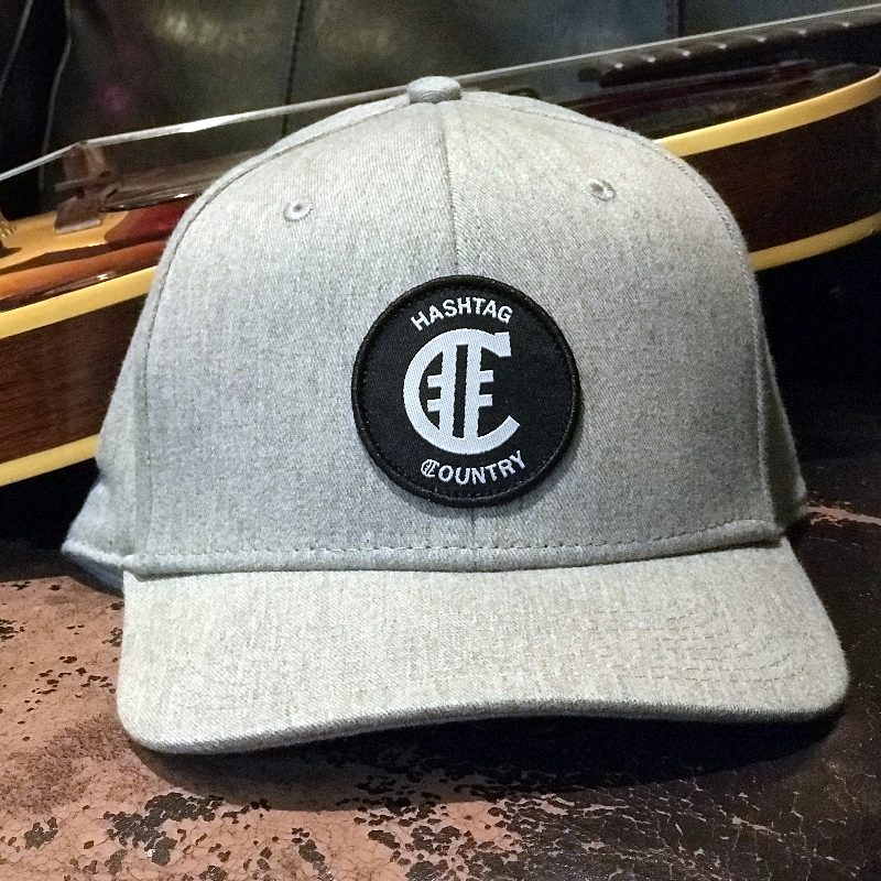 Hashtag Country Woven Circle Patch Logo Grey Snapback