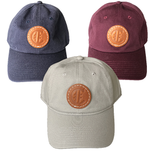 Hashtag Country Circle Logo Leather Patch Low Crown Hat (3 Colors)