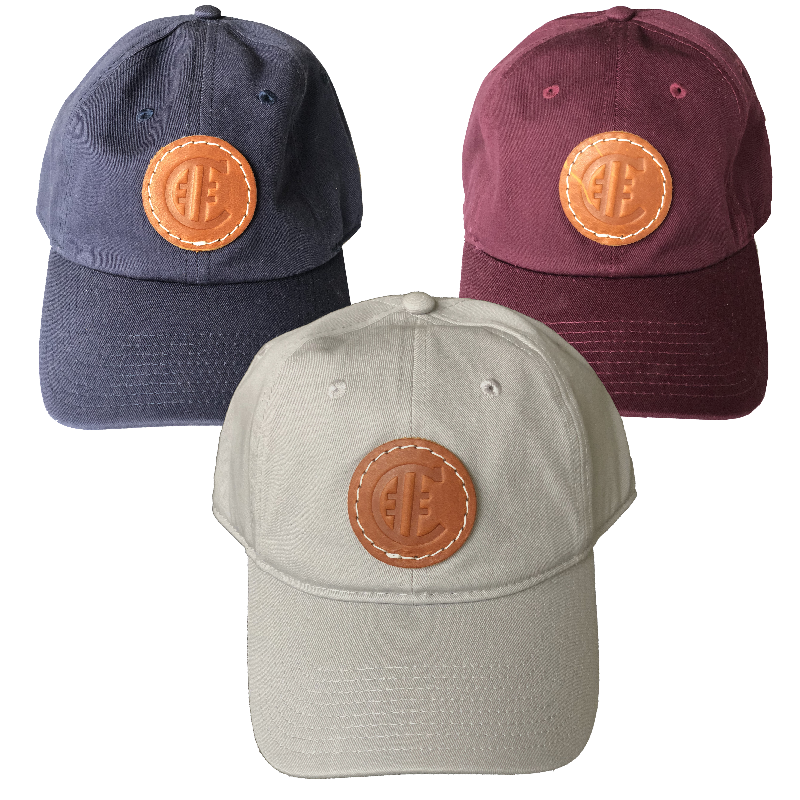 Hashtag Country Circle Logo Leather Patch Low Crown Hat (3 Colors)