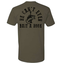 Load image into Gallery viewer, Justin Moore Military Green Bait A Hook Tee
