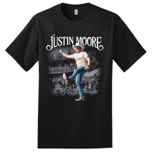 Load image into Gallery viewer, Justin Moore Black Bobcat Tour Tee
