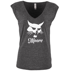 Justin Moore Ladies Charcoal Muscle Tee
