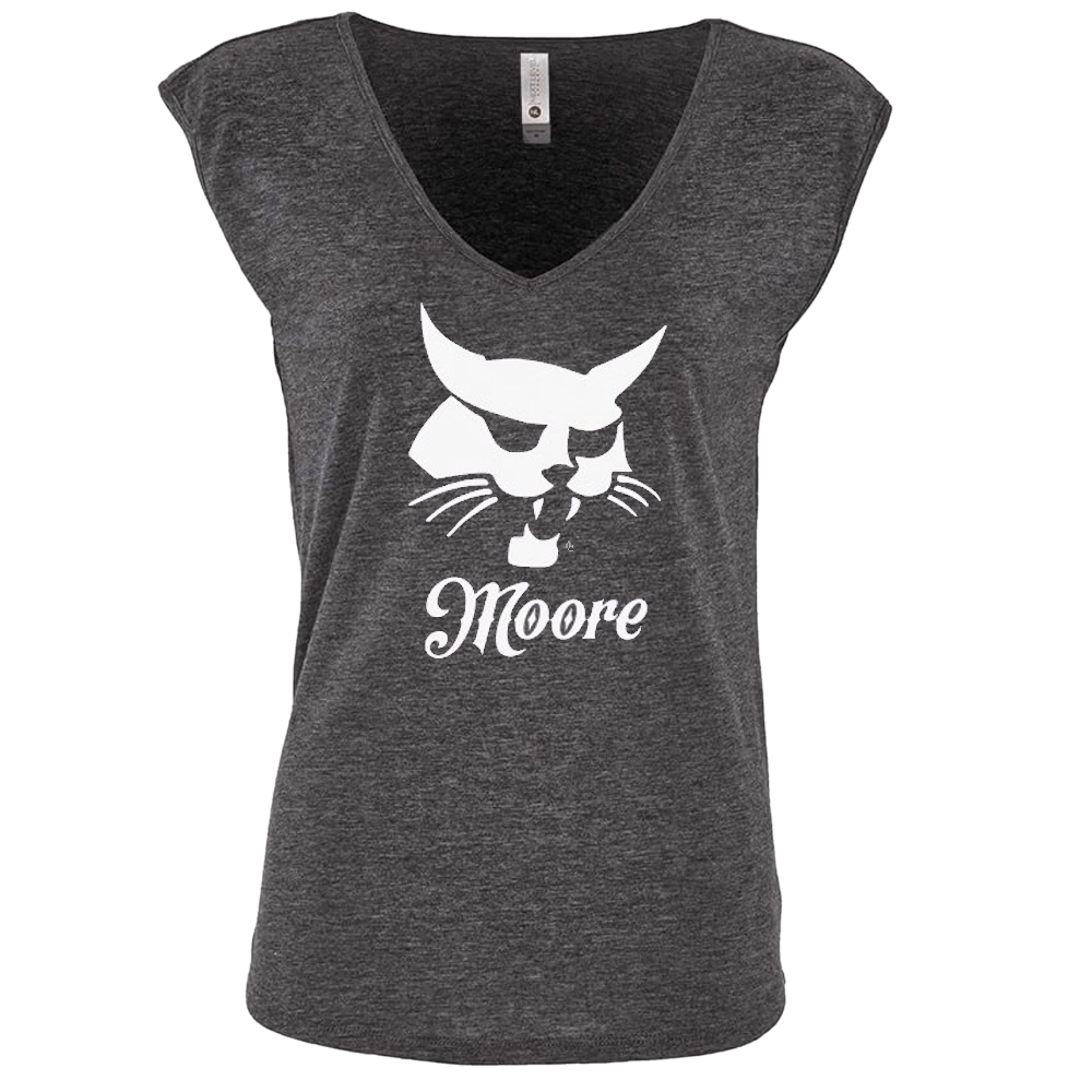 Justin Moore Ladies Charcoal Muscle Tee
