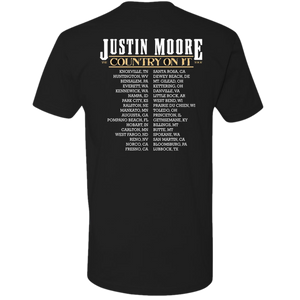 Justin Moore Country On It Tour Tee