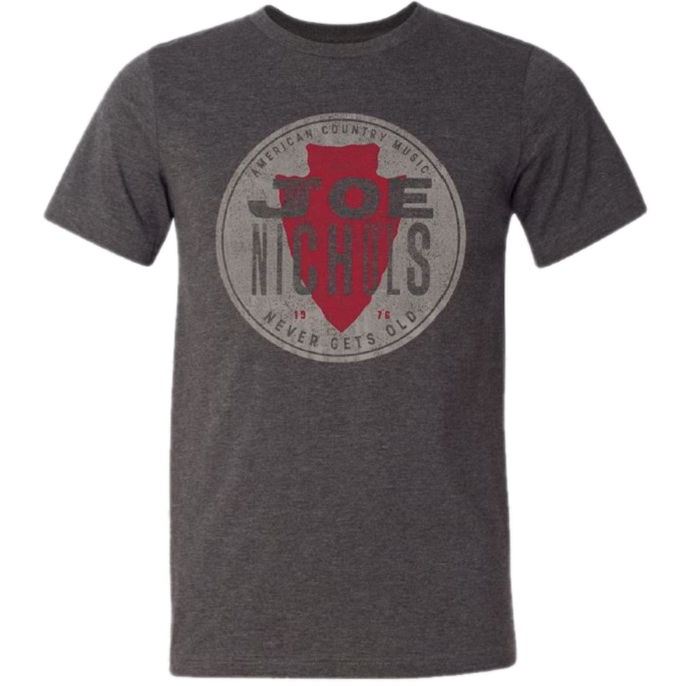 Joe Nichols Heather Dark Grey American Music Tee