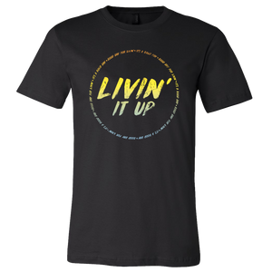 Joe Nichols Black Livin' It Up Circle Logo Tee