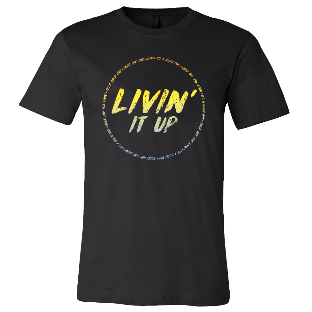 Joe Nichols Black Livin' It Up Circle Logo Tee