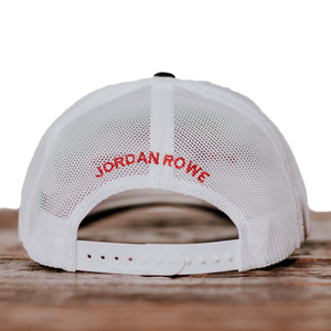 Jordan Rowe Light Black and White Support Local Farmers Hat