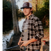 Load image into Gallery viewer, Jordan Rowe Light Black and White Support Local Farmers Hat
