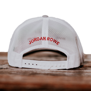 Jordan Rowe Light Grey and White Support Local Farmers Hat