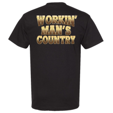 Load image into Gallery viewer, Kyle Daniel Workin&#39; Man&#39;s Country Black Tee

