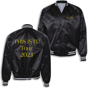 Kenny Loggins Black Satin Jacket