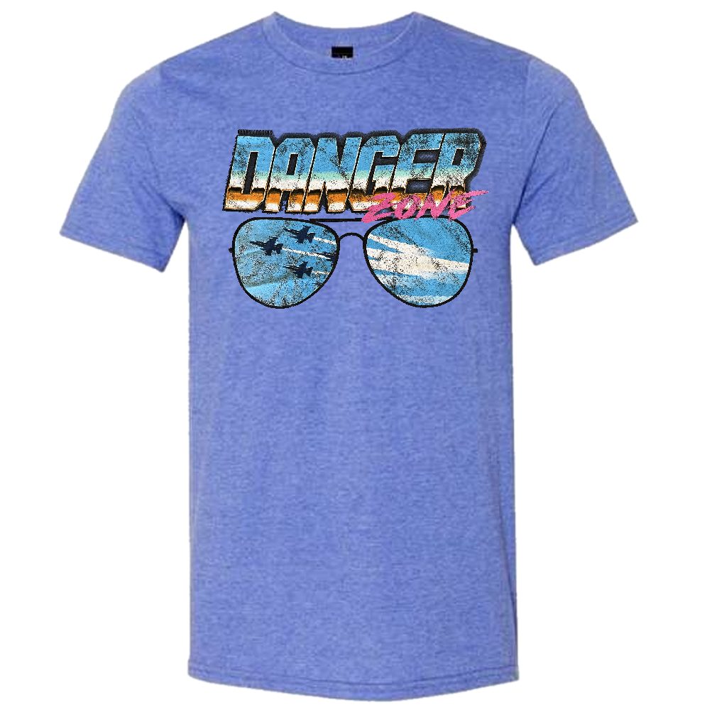 Kenny Loggins Heather Royal Danger Zone Tee