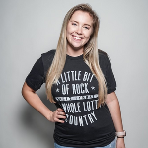 Kasey Tyndall A Little Bit of Rock Black Tee