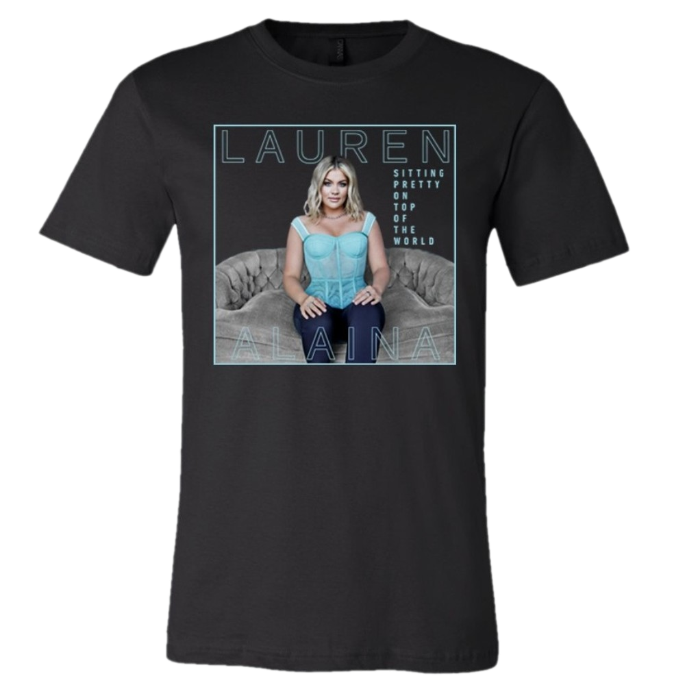 Lauren Alaina Black Sitting Pretty Album Cover Tee