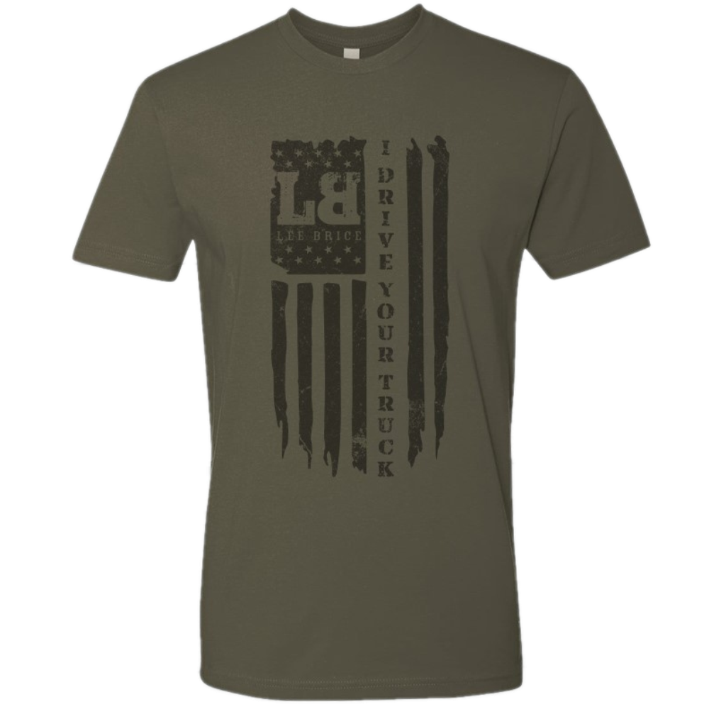 Lee Brice Military Green Drive Your Truck Tee