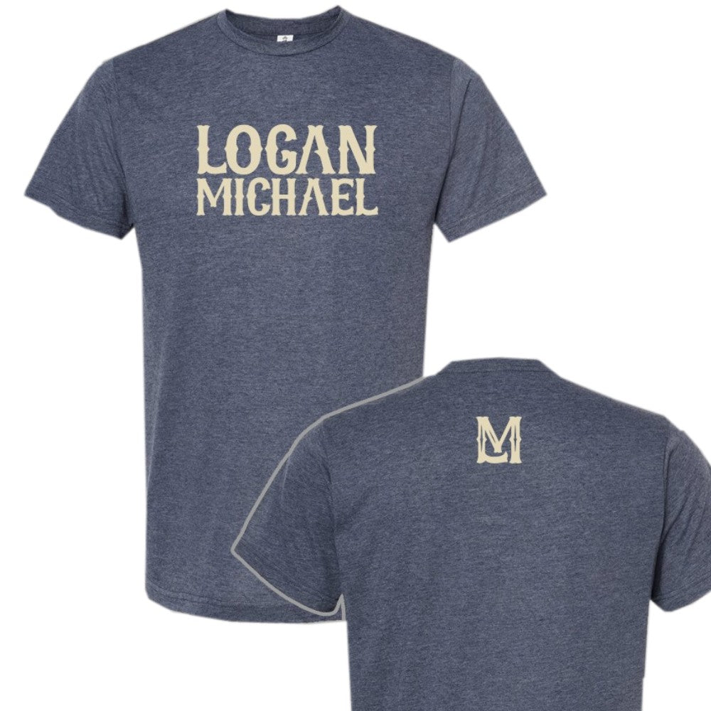 Logan Michael Heather Navy Tee