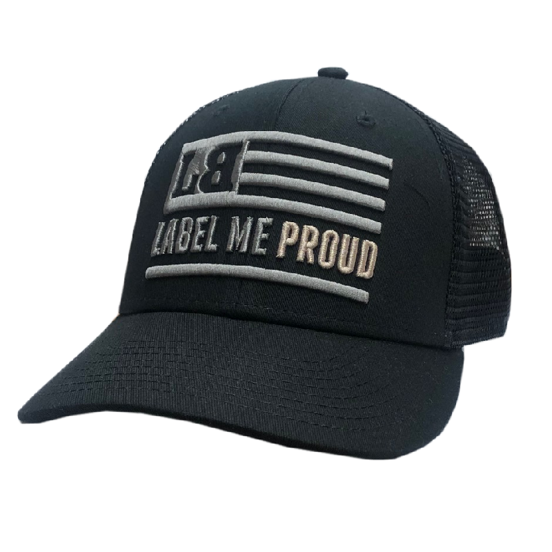 Lee Brice Label Me Proud Flag Black Ballcap