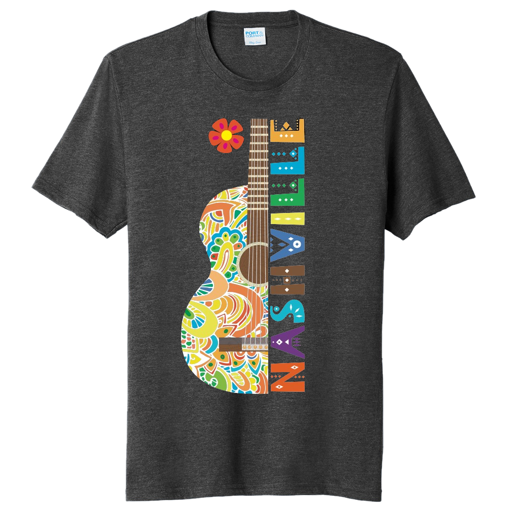 Nashville Flower Guitar Tee