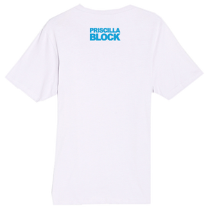 Priscilla Block White 4 Photo Tee