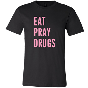 Pillbox Patti Eat Pray Drugs Black Tee
