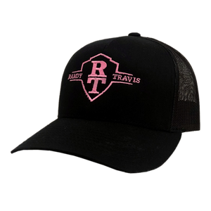 Randy Travis Black Pink Logo Ballcap