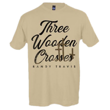Load image into Gallery viewer, Randy Travis Tan Three Wooden Crosses Tee
