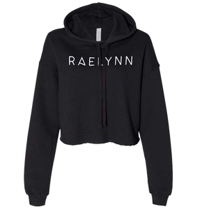 RaeLynn Black Crop Hoodie