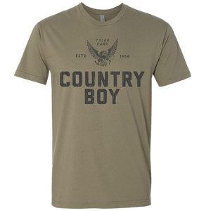 Tyler Farr Light Olive Country Boy Tee