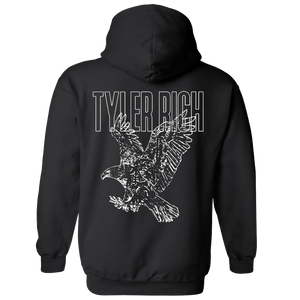 Tyler Rich Black Pullover Eagle Hoodie