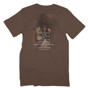 Aaron Goodvin Unisex Brown V Neck Tee