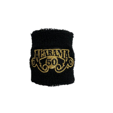 Load image into Gallery viewer, Alabama 50th Anniversary Black Wristband
