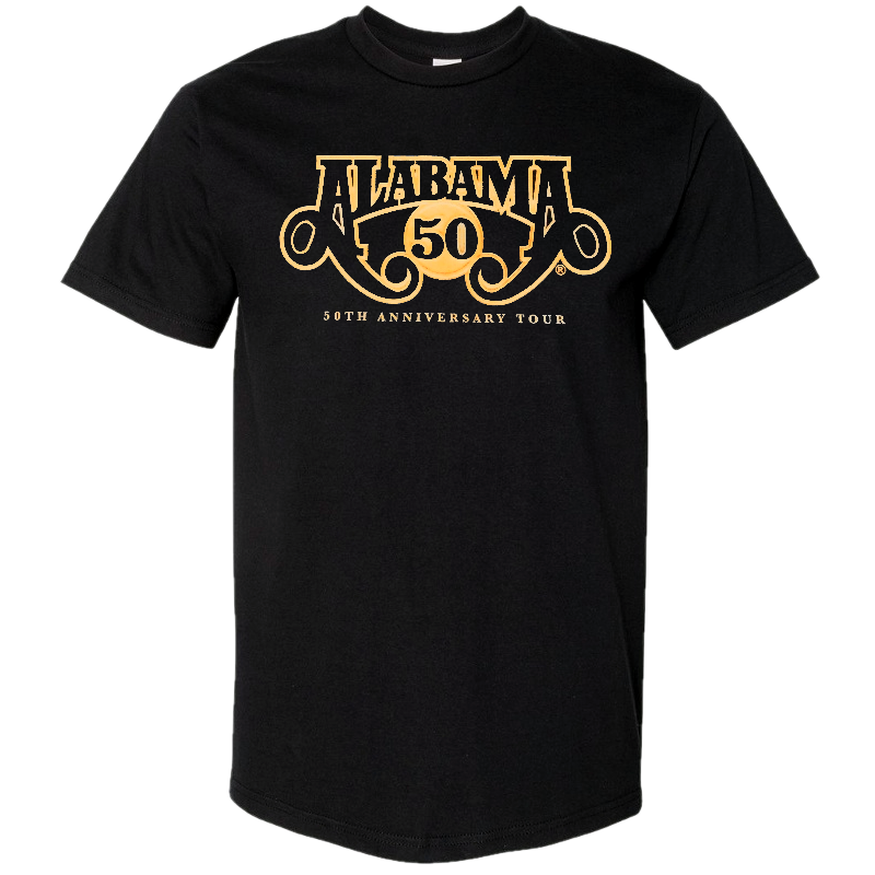Alabama 50th on sale anniversary tour shirt