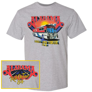 Alabama Sport Grey Roll On Tour Tee