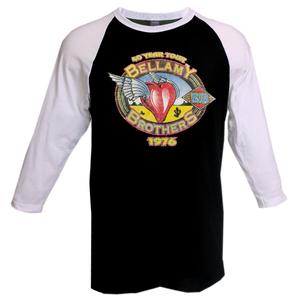 Bellamy Brothers Black and White Raglan 40 Year Tour Tee