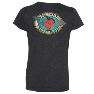 Bellamy Brothers Ladies Vintage Black Retro Redneck Girl Tee