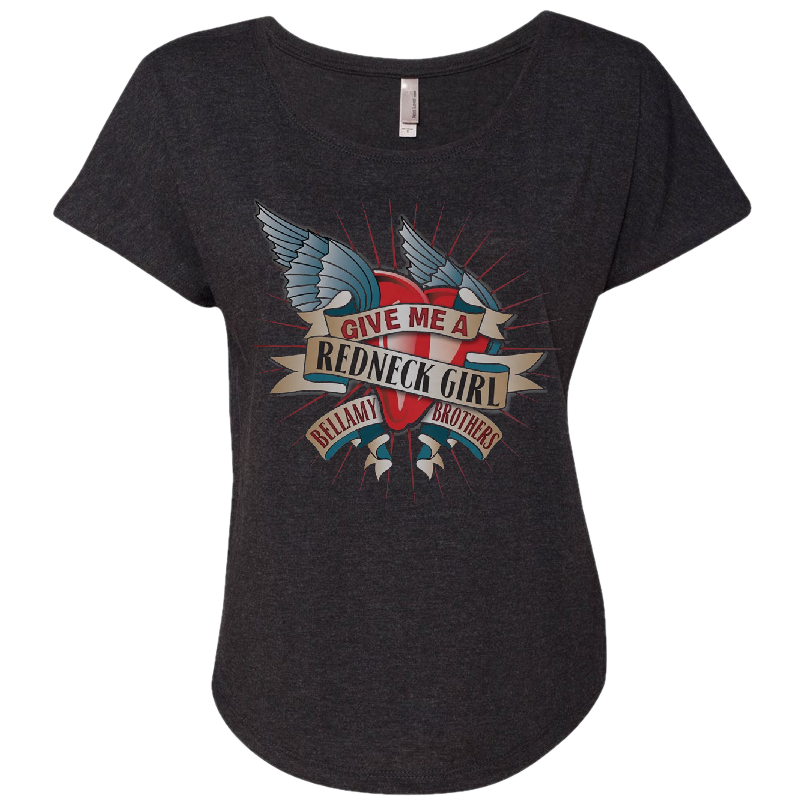 Bellamy Brothers Ladies Vintage Black Dolman Top