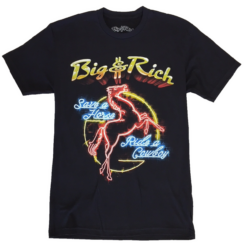 Big and Rich Black Tee Neon Sign Richards and Southern