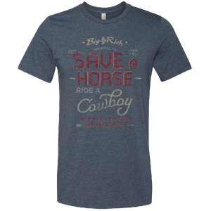 Big and Rich Heather Navy John Wayne SAH Tee