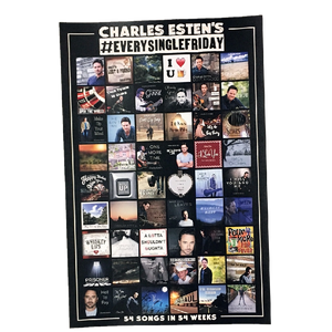 Charles Esten AUTOGRAPHED 54 Songs Poster
