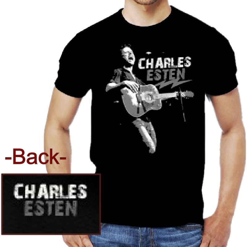 Charles Esten Black Tee- Live Shot
